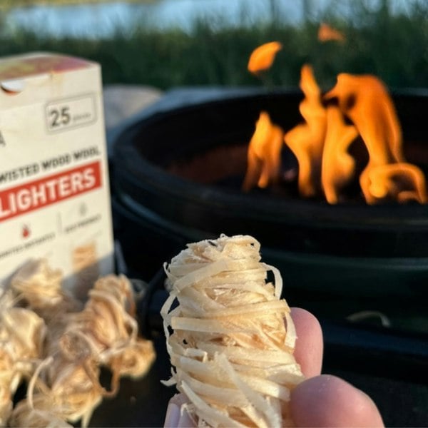 Callow Wood Wool Firelighters - Eco-Friendly Firestarters for BBQs and Fireplaces