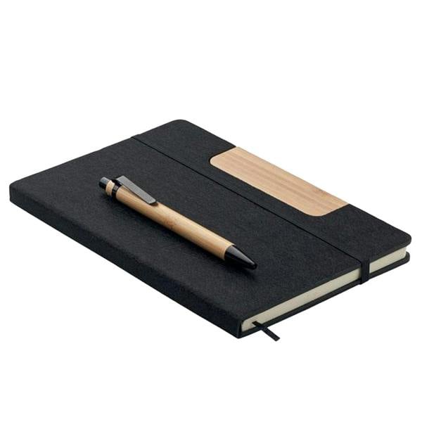 MidOcean Notemix RPET A5 Notebook Set - Black - 