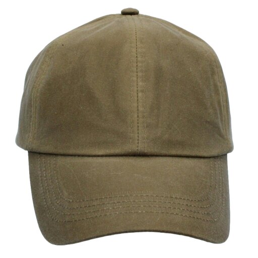 Heather Hats & Accessories Water Resistant Waxed Cotton Baseball Trucker Cap, Cotton Lining, Outdoor Wear, Sand