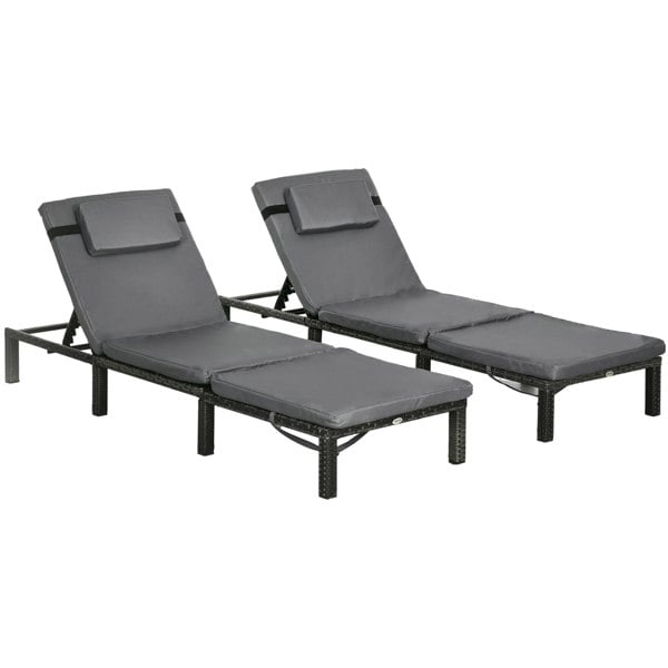 Rattan Sun Lounger Set