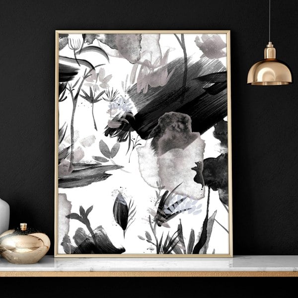 Bathroom wall print | set of 3 Black and White wall prints