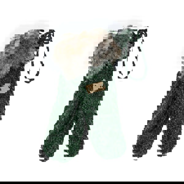 Aran Cable Fur Trim Mittens Stay Cozy & Luxurious with Aran Cable Fur Trim Mittens