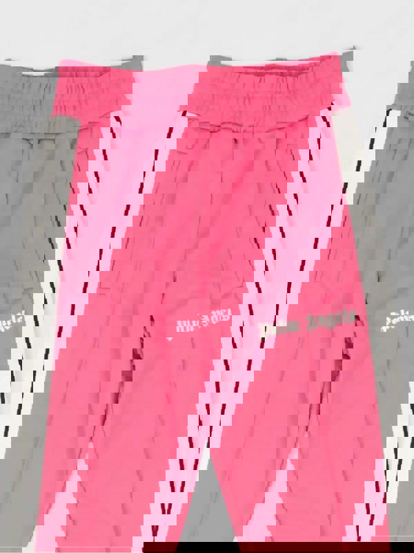 Palm Angels Women's Track Pants Fuchsia White