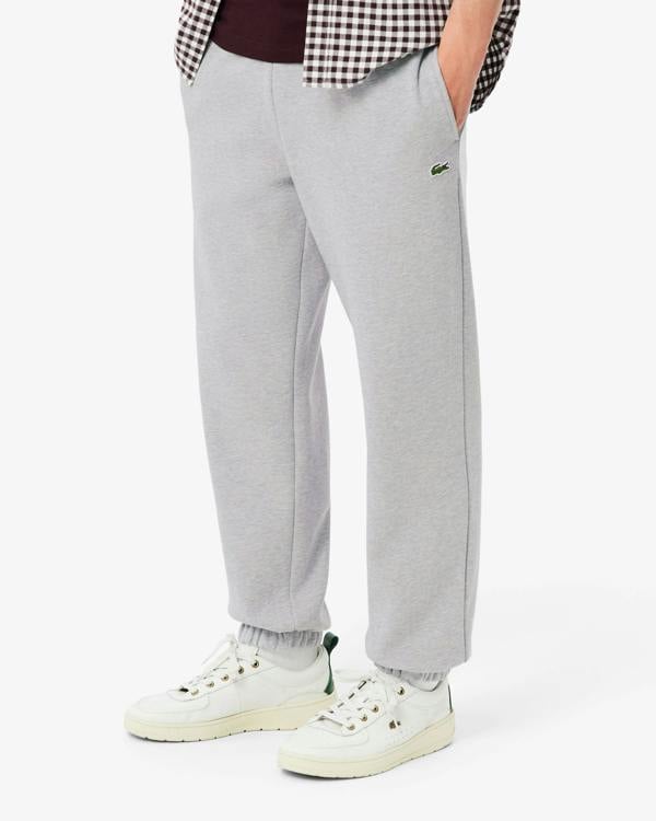 Lacoste Regular Fit Mens Fleece Sweatpants - Silver Chine CCA | CHO | Designer Mens Sweatpants