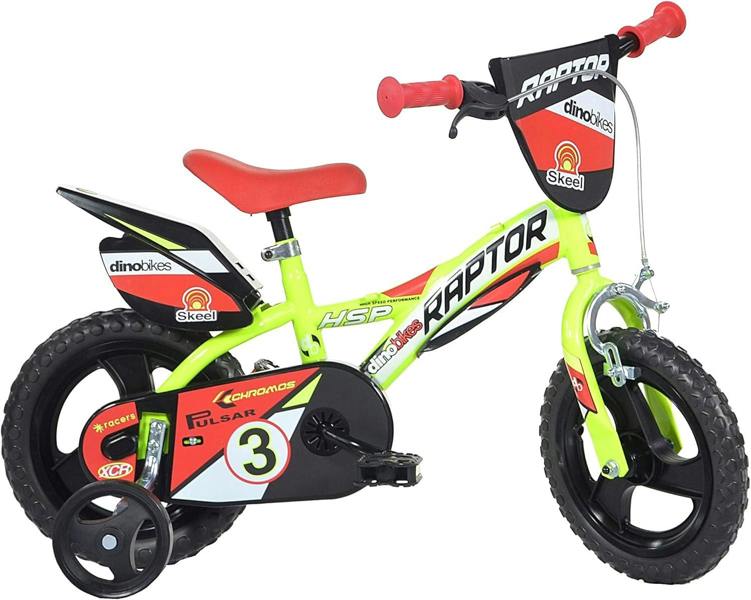 Dino Bikes Dino Raptor 12" Kids Bike - Yellow