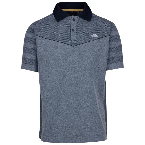 Trespass Mens Nab TP75 Active Polo Shirt - Navy Marl - 