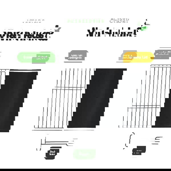 Gardenwize MGO Square Firepit BBQ – 2-in-1 Outdoor Fire Bowl with Grill
