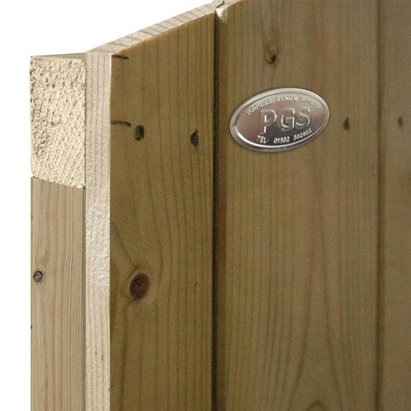 4 pack fence panel dome top tongue & groove fully framed [w.6ft x h.2ft] 1