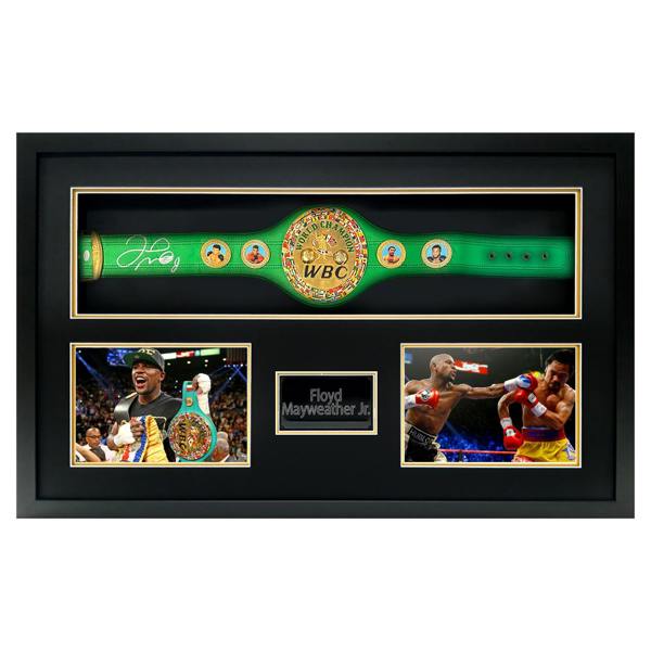 Floyd Mayweather Signed WBC Belt Premium Frame (JSA)