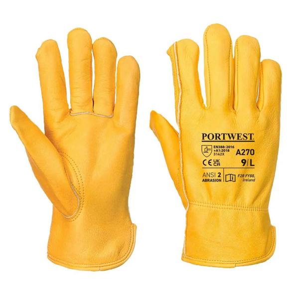 Leather Driver 100 Cow Grain Glove - Hi-Vis Trousers
