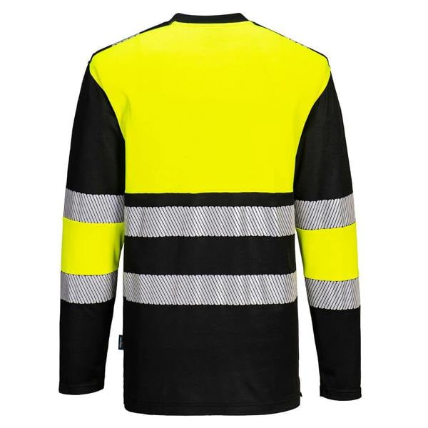 PW3 Hi-Vis Cotton Comfort Class 1 T-Shirt L/S Portwest