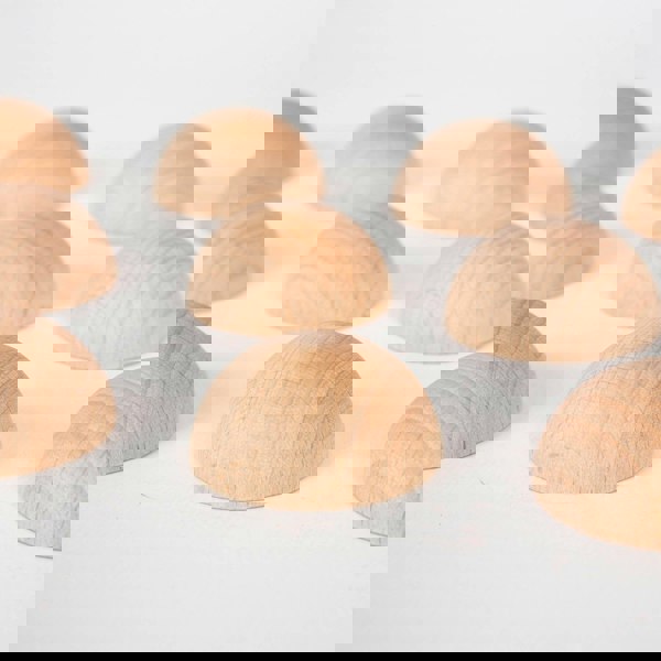 tickit Natural Wooden Semispheres