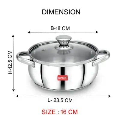 AVIAS INOX IB COOK POT 16CM