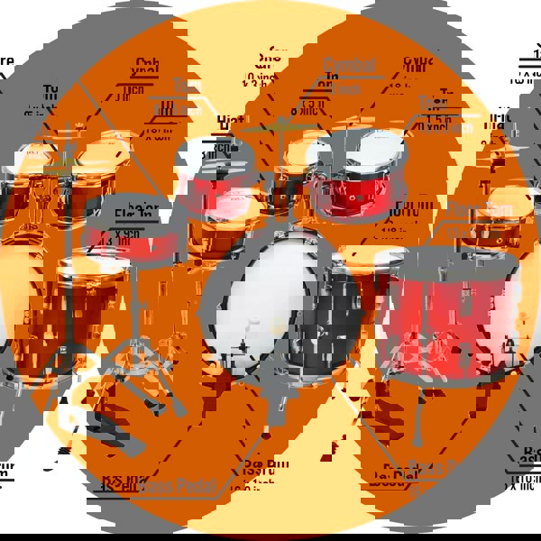 3rd Avenue 5 Piece Junior Drum Kit#Colour_Red