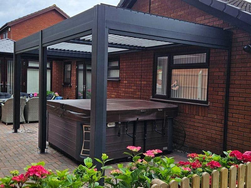 Ocean Designs Sagres 5m x 3m Wall Mounted Pergola