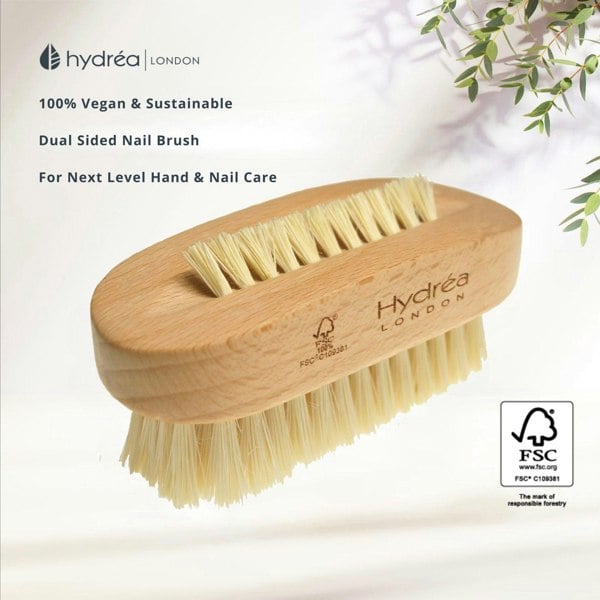 Hydréa London Premium Dual Sided Hand + Nail Brush With Cactus Bristle