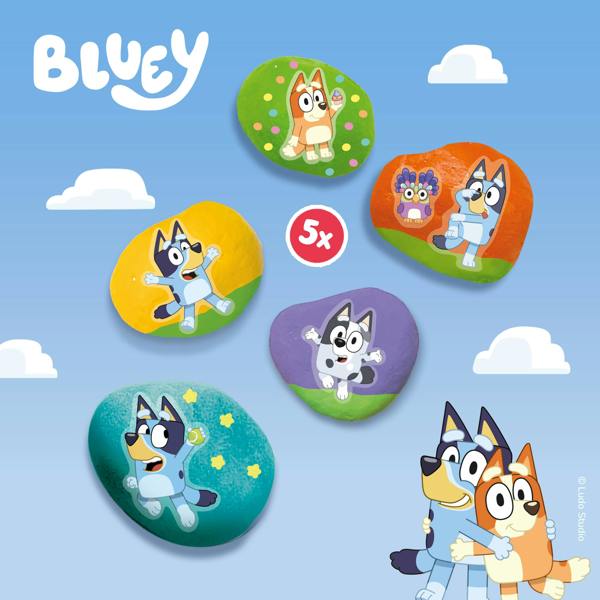 SES Creative Bluey - Rock painting