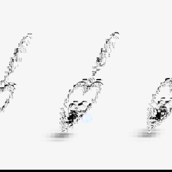 Rosa Lea September Birthstone Heart Dangle Charm AM-2THB004204-Dark Blue