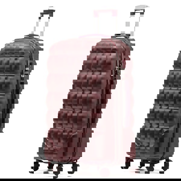 Flight Knight Medium 25" Hard Shell Bubble Design Check-in Suitcase Hold Luggage Bag