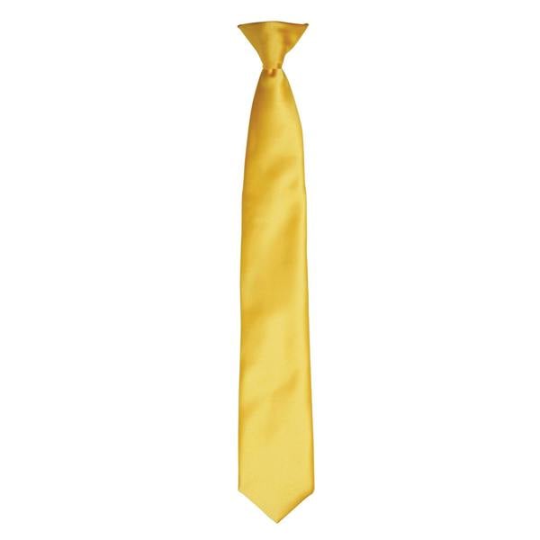 Premier Colours Mens Satin Clip Tie - Sunflower