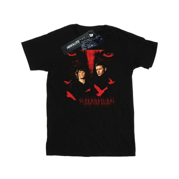 Supernatural Mens Crow Eyes T-Shirt - Black