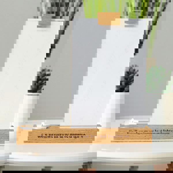 MijMoj Design Personalised Memorial Candle Holder Photo Frame