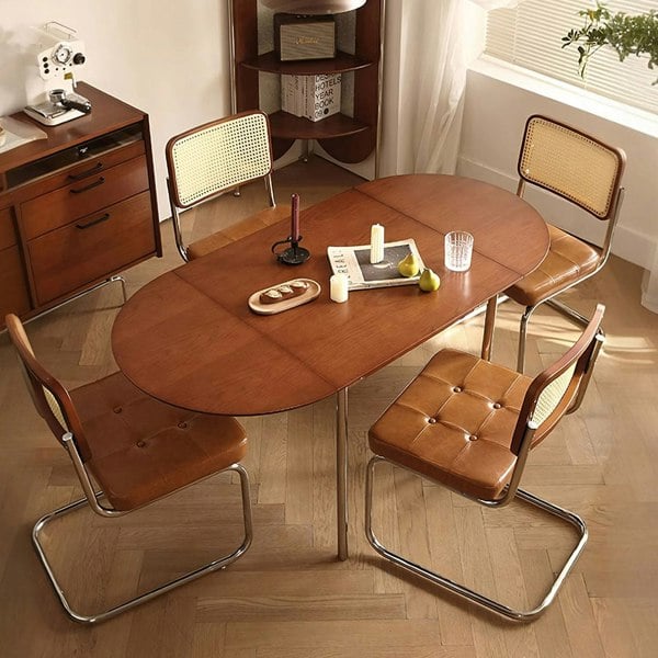 Rit Concept Tsvetkov Foldable Dining Table, Oval, Solid Wood