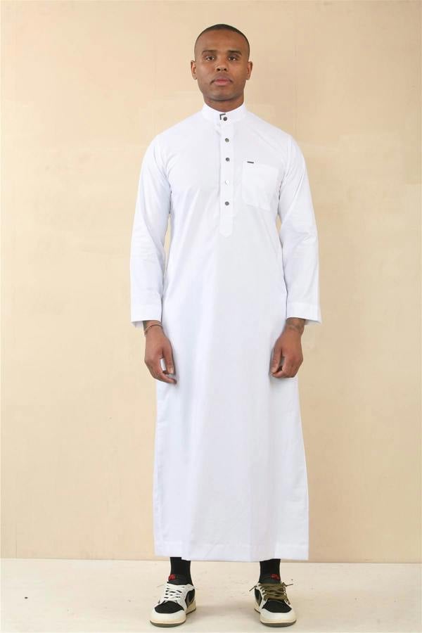 Infinity Leather Men's Thobe Arab Saudi Emirati Islamic Clothing Jubba Robe