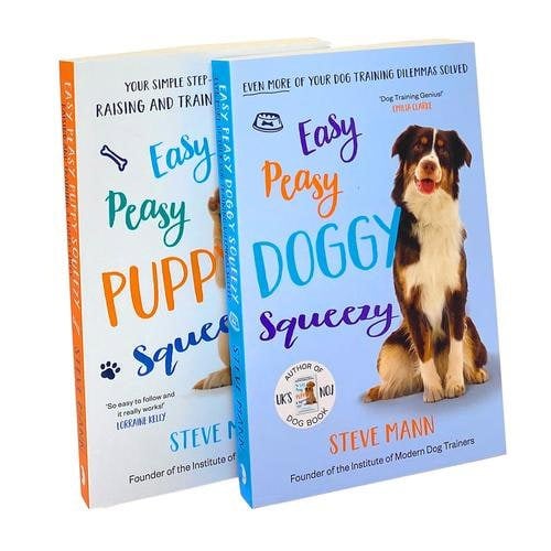 Easy Peasy Puppy Squeezy & Easy Peasy Doggy Squeezy By Steve Mann 2 Books Collection Set