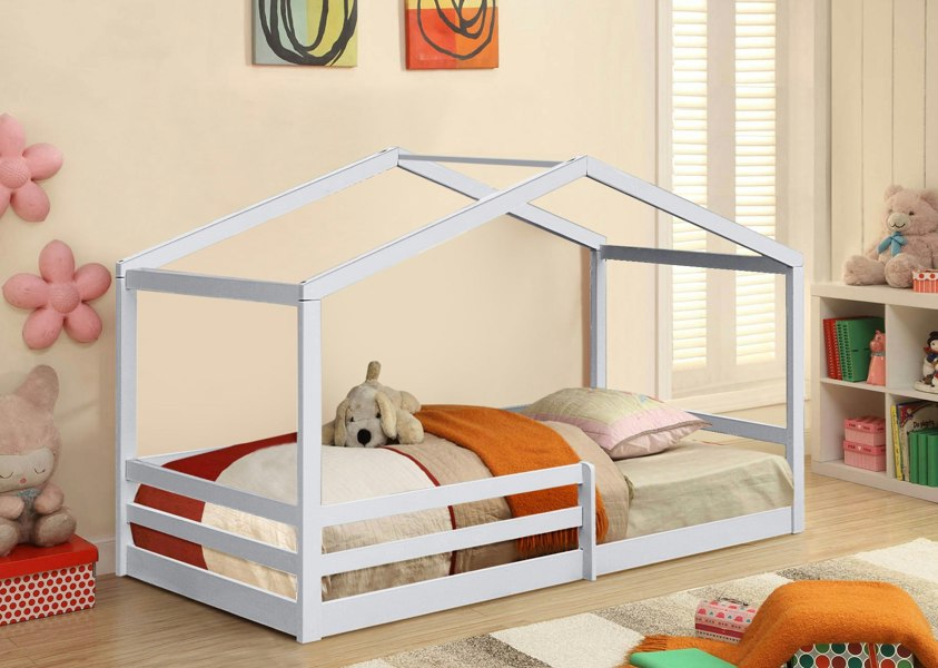 Comfy Living Adorable 3ft Wooden House Bed - A Unique and Cozy Addition to Your Child’s Bedroom
