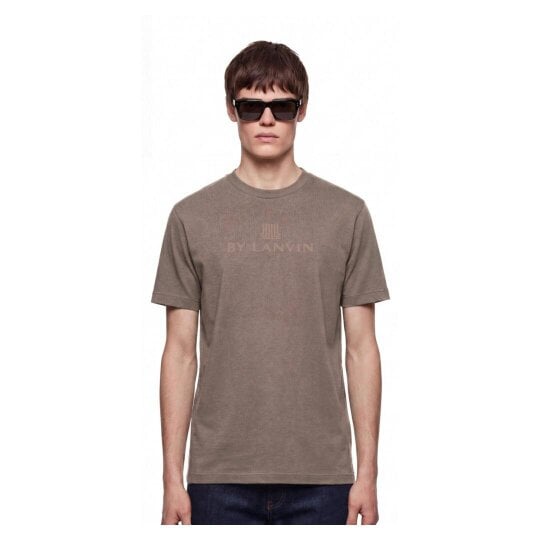 By Lanvin Central Logo Brown T-Shirt