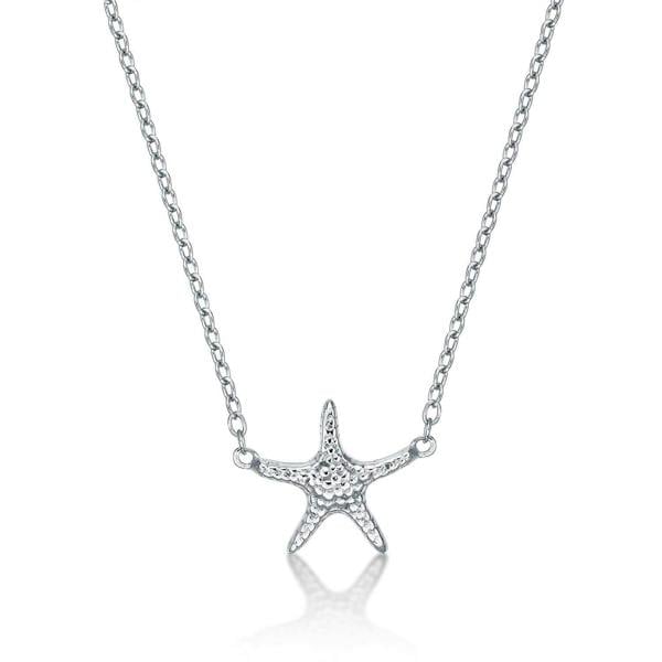 Sterling Silver Starfish Pendant Necklace for Women - namana.london