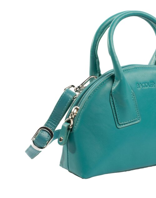 SADDLER GIGI Leather Zip Top Mini Handbag  - Ajustable Strap, Card Holder, Crossbody or Handheld - RFID Protected
