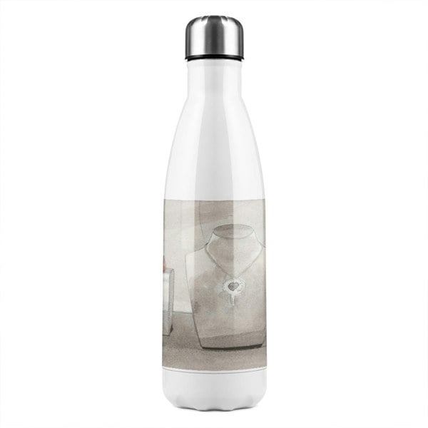 Benjamin Tate Design Beautifully White Stainless Steel Bottle