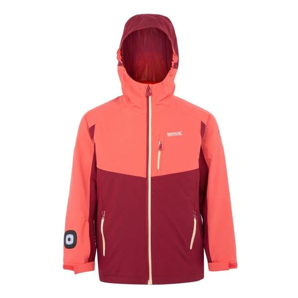 Regatta Girls Trekktain 3 in 1 Waterproof Jacket - Rumba Red/Red Sky - 