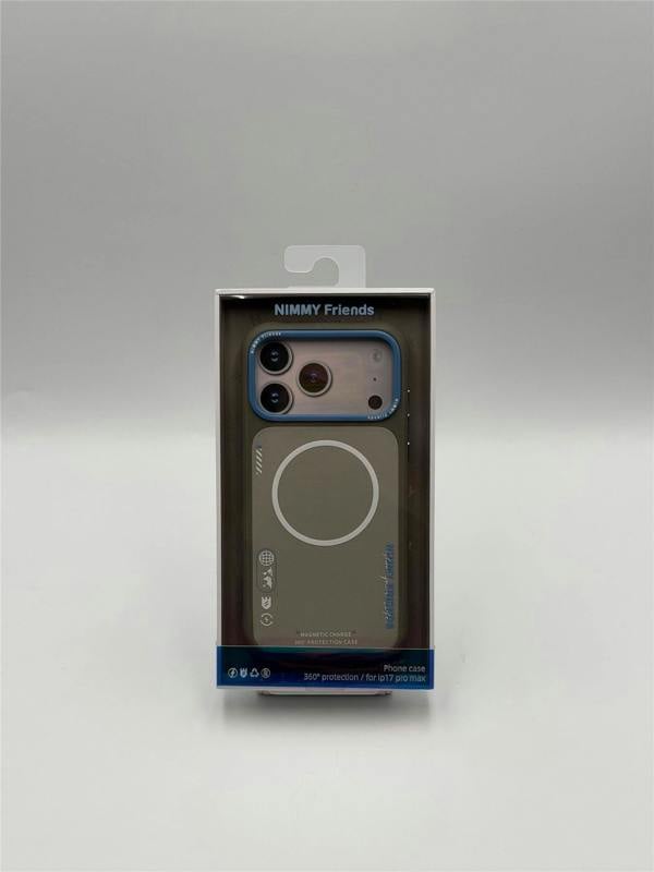 Nimmy Friends Nimmy Cool & Cute 2.0 Case with MagSafe for iPhone 17 Pro Max 6.9" Grey Blue - N-YJKM-CX2.0-IP17-PRO-MAX-05