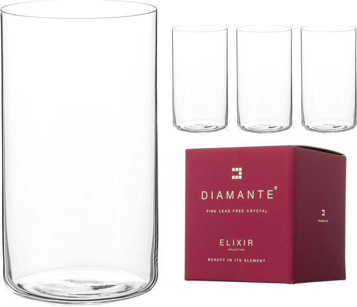 Diamante 'Air' Hi ball Cocktail Glasses - Set of 4