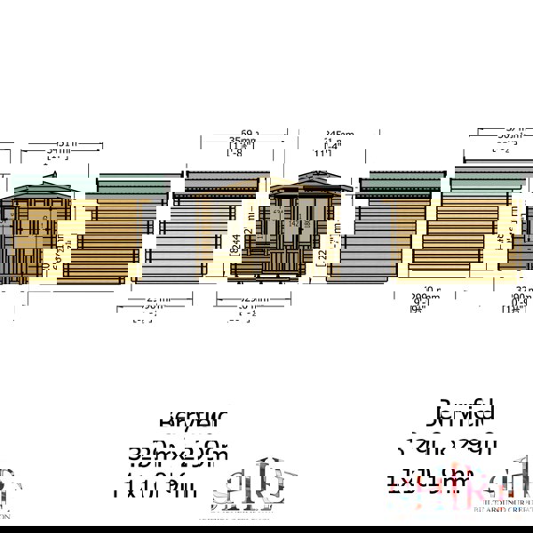 Shire Berryfield 11x10 Log Cabin 19mm interlock  Cladding - Best Shed