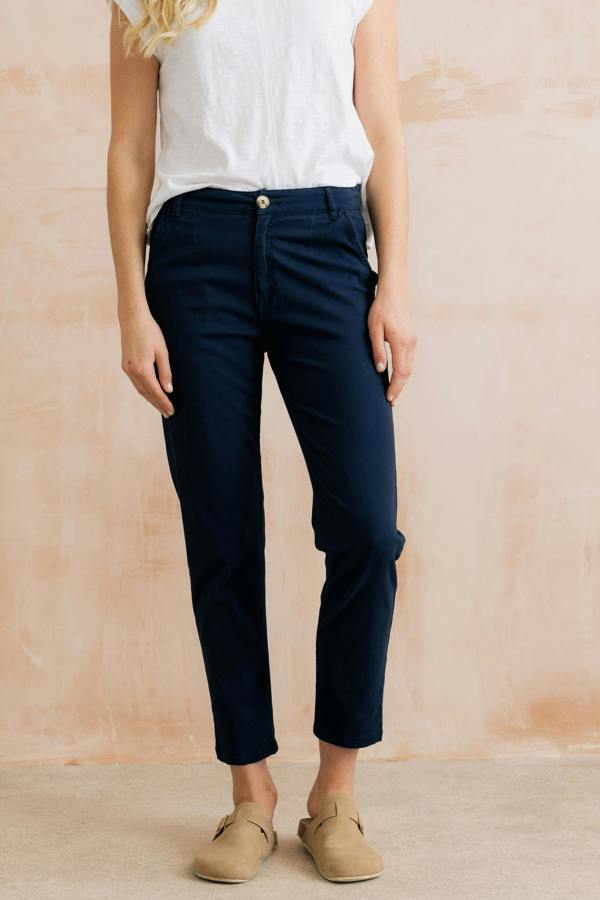 Breaker Stretch Twill Trousers Navy