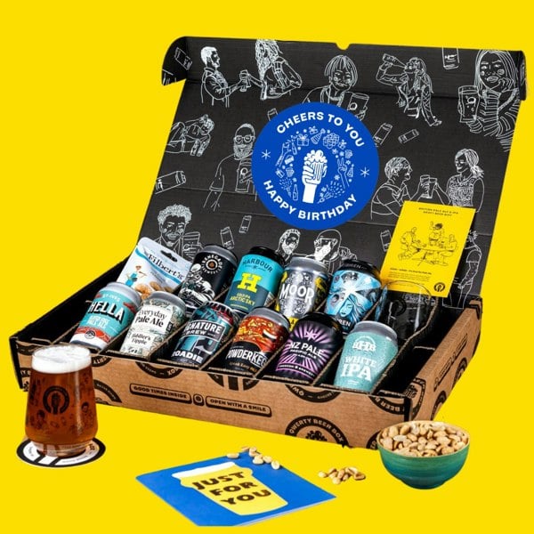 QWERTY Beer Box Premium IPA / Pale Ale Happy Birthday Gift Hamper