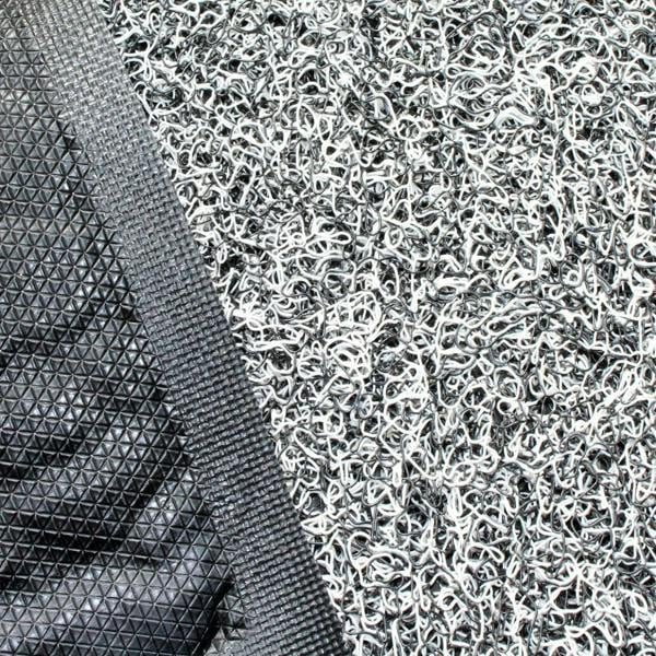 Ultralux Dirt Trapper Door Mat – Heavy Duty Non-Slip Vinyl Indoor/Outdoor Dirt Trapper Entrance Mat – Black & White Coil Mat – Multiple Sizes UTBBW