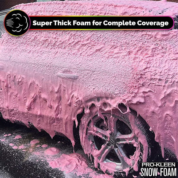 ProKleen Pro-Kleen 10L Strawberry Milkshake PINK Snow Foam with Wax Super Thick & Non-Caustic Foam