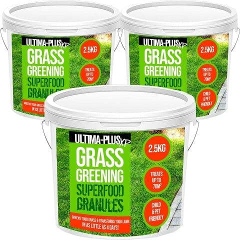 ProKleen ULTIMA-PLUS XP Grass Greening Superfood Granules - Lawn Fertiliser to Green and Strengthen Grass 7.5Kg