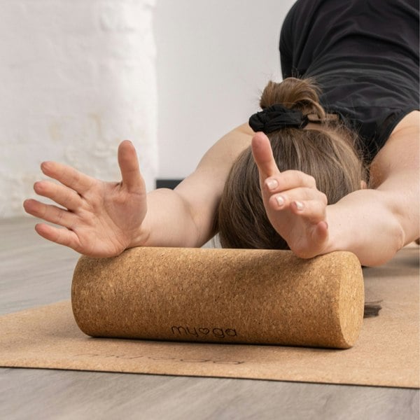 Myga Natural Cork Fascia Massage Roller Available in 10 x 30cm and 15 x 45cm