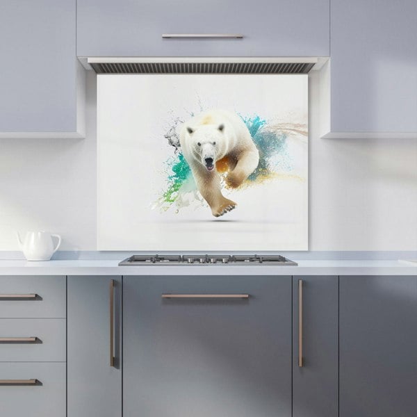 Warren Reed - Designer Charging Polar Bear Kitchen Splashback