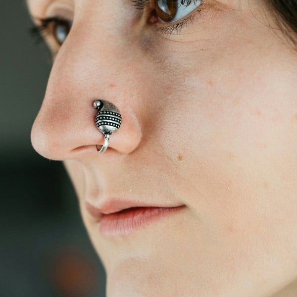 Antique Quality Oxidised Nose Ring