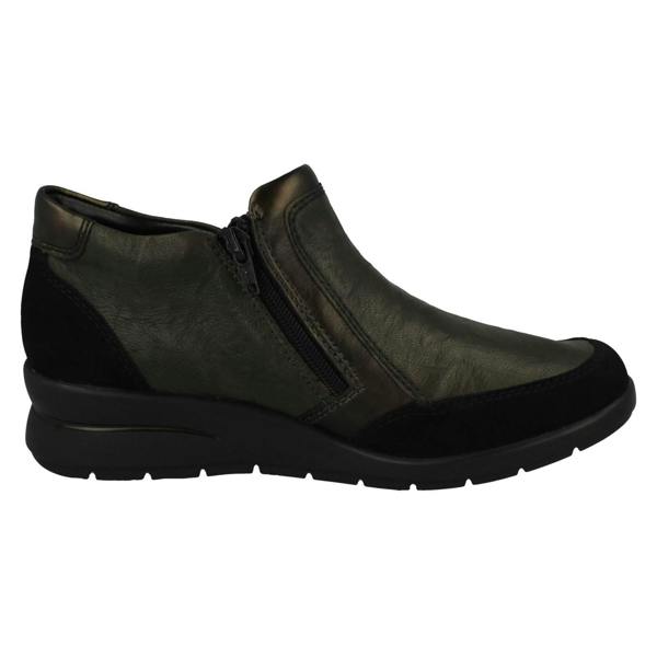 Rieker Womens Rieker Zip Up Ankle Boots L4851