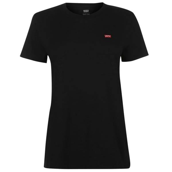 Levis Womens/Ladies Batwing Logo T-Shirt - Black - 
