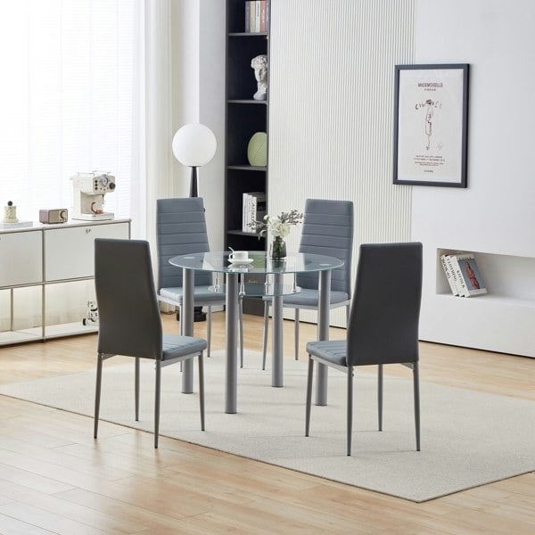 Comfy Living Arona 5-Piece Dining Set - A Modern and Elegant Addition to Your Dining Room