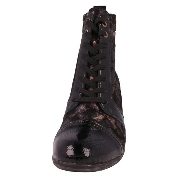 Remonte Ladies Remonte Metallic Print Heeled Boots D8797